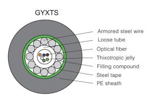  Câble à fibre optique à tube flottant central GYXTY/S/A 